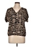 Unbranded Brown Short Sleeve Blouse Size M (estimated) - photo 1