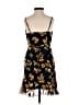 Topshop 100% Polyester Floral Black Cocktail Dress Size 2 - photo 2