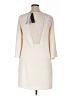 Halston Heritage 100% Polyester Solid Ivory Casual Dress Size 12 - photo 2