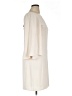 Halston Heritage 100% Polyester Solid Ivory Casual Dress Size 12 - photo 4