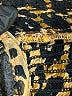 Unbranded 100% Viscose Animal Print Gold Long Sleeve Blouse Size L - photo 7