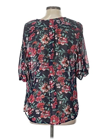 Skies Are Blue Short Sleeve Blouse (view 2)