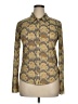Wilfred 100% Nylon Paisley Gold Long Sleeve Button-Down Shirt Size XL - photo 1