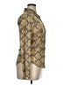 Wilfred 100% Nylon Paisley Gold Long Sleeve Button-Down Shirt Size XL - photo 4