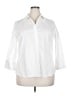 Foxcroft White 3/4 Sleeve Button-Down Shirt Size XXL - photo 1