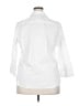 Foxcroft White 3/4 Sleeve Button-Down Shirt Size XXL - photo 2