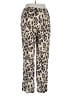 MNG 100% Viscose Animal Print Gold Casual Pants Size XL - photo 2