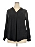 Well Worn Black Long Sleeve Blouse Size XXL - photo 1