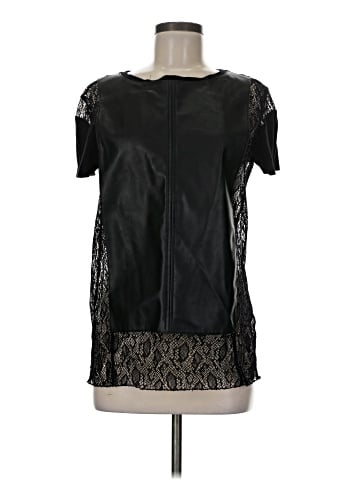 Zara W&B Collection Short Sleeve Blouse (view 1)
