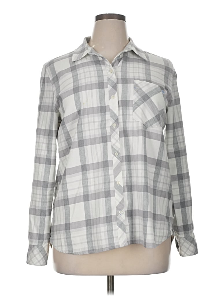 Pre-owned Vineyard Vines Long Sleeve Button Down Shirt In Gray