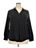 Well Worn Black Long Sleeve Blouse Size XXL - photo 1