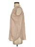 Ann Taylor 100% Polyester Tan Sleeveless Top Size S - photo 5