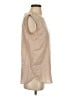 Ann Taylor 100% Polyester Tan Sleeveless Top Size S - photo 4