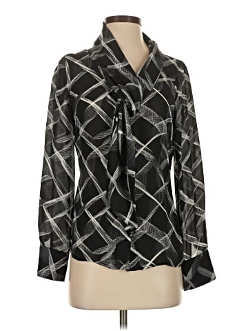Etcetera Long Sleeve Silk Top (view 1)