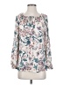 Lucky Brand Floral Ivory Long Sleeve Blouse Size S - photo 1