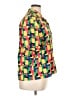 Traditions 100% Polyester Color Block Yellow Short Sleeve Blouse Size XL (estimated) - photo 4