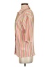 Jess Lea Stripes Yellow 3/4 Sleeve Button-Down Shirt Size S - photo 5