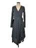 BCBGMAXAZRIA Stripes Gray Casual Dress Size S - photo 1