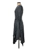 BCBGMAXAZRIA Stripes Gray Casual Dress Size S - photo 5