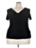 Unbranded Black Short Sleeve Top Size 3X (estimated) - photo 1