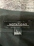 Notations 100% Polyester Black 3/4 Sleeve Blouse Size L - photo 7