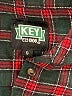 Key 100% Cotton Plaid Red Long Sleeve Button-Down Shirt Size S - photo 7