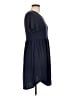 Acting Pro Solid Blue Casual Dress Size L - photo 4