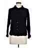 Big Dart 100% Viscose Black Long Sleeve Blouse Size UK 16 / US 12 - photo 1