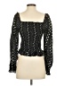 LoveShackFancy Black 3/4 Sleeve Blouse Size XS - photo 2