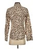J.Crew Animal Print Brown Long Sleeve Blouse Size 2 - photo 2