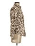 J.Crew Animal Print Brown Long Sleeve Blouse Size 2 - photo 4