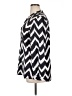 Chico's Chevron-herringbone Silver Long Sleeve Blouse Size L - photo 5