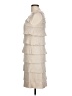 Uterque Solid Ivory Cocktail Dress Size L - photo 5