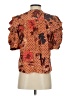 Ulla Johnson 100% Silk Orange Brown Short Sleeve Silk Top Size 2 - photo 2