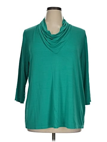 Ulla Popken 3/4 Sleeve Top (view 1)