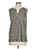 Eliane Rose Silver Sleeveless T-Shirt Size L - photo 1