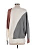 Blu Pepper Color Block Gray Pullover Sweater Size S - photo 2