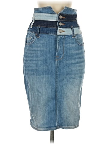 7 For All Mankind Denim Skirt (view 1)