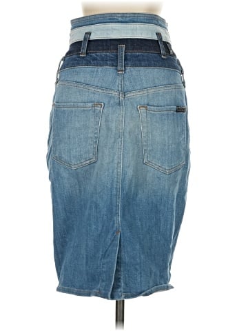 7 For All Mankind Denim Skirt (view 2)