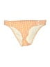 Nanette Lepore Checkered-gingham Orange Swimsuit Bottoms Size S - photo 1