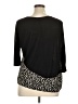 Assorted Brands 100% Viscose Black 3/4 Sleeve Top Size XL (estimated) - photo 2