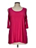 Slinky Brand Pink 3/4 Sleeve Top Size L - photo 1