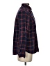 Express Plaid Burgundy Long Sleeve Button-Down Shirt Size XS - photo 4