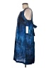 DKNY 100% Polyester Graphic Blue Cocktail Dress Size 8 - photo 5