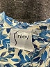 Finley Blue 3/4 Sleeve Blouse Size L - photo 3