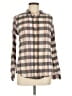 Isabella Sinclair Plaid Brown Long Sleeve Button-Down Shirt Size M - photo 1