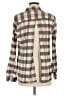 Isabella Sinclair Plaid Brown Long Sleeve Button-Down Shirt Size M - photo 2
