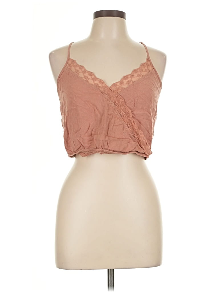 Pre-owned La Hearts Sleeveless Blouse In Brown