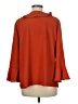 Investments 100% Polyester Orange 3/4 Sleeve Blouse Size M - photo 2