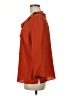 Investments 100% Polyester Orange 3/4 Sleeve Blouse Size M - photo 5
